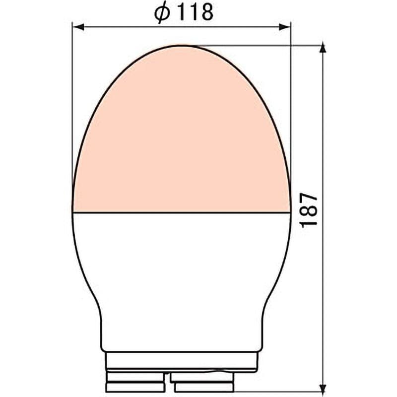 VL11F-100NPG/M LED回転灯Φ118/ニコフラッシュ 1個 日恵製作所 【通販