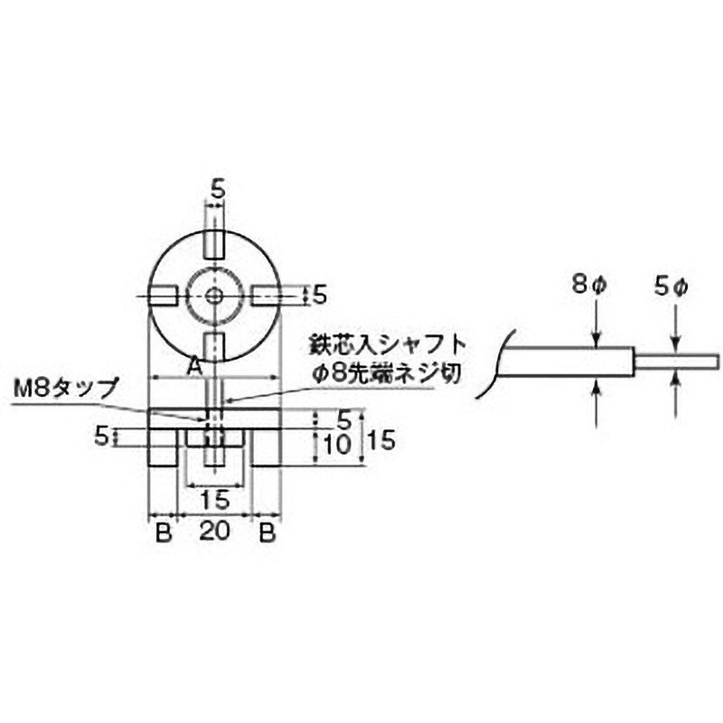 NR2569-003 鉄芯出しPTFE被覆撹拌棒 円盤タイプ NR2569シリーズ NR2569-003 鉄芯出しPTFE被覆撹拌棒 円盤タイプ NR2569シリーズ
