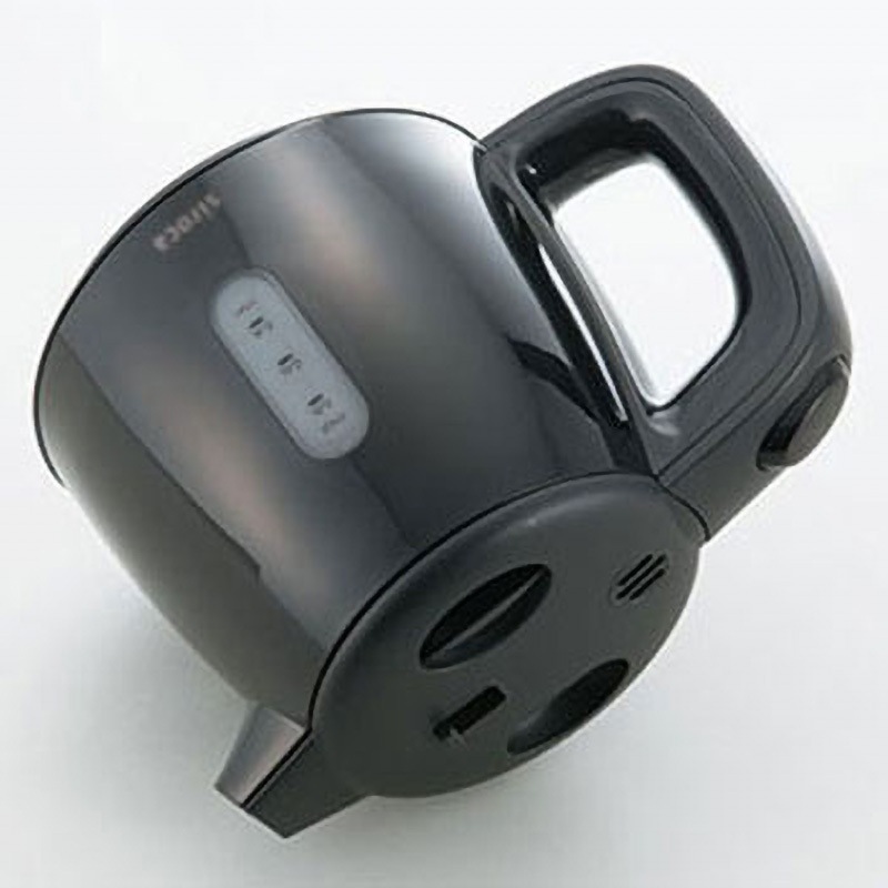 SEK-208BK 電気ケトル(湯こぼれ防止付き) siroca 容量0.8L ブラック色