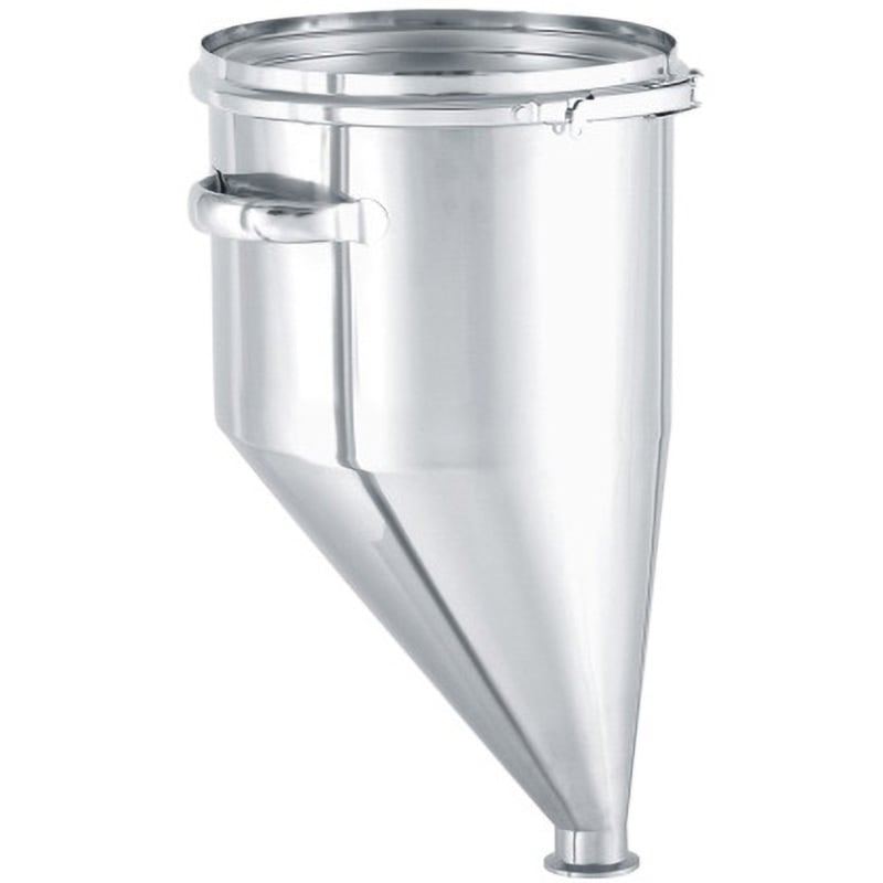 EHT-CTL-24 偏心ホッパー型密閉容器 バンド式 EHT-CTLシリーズ MONOVATE(旧:日東金属工業) 10L 寸法Φ240×H405mm