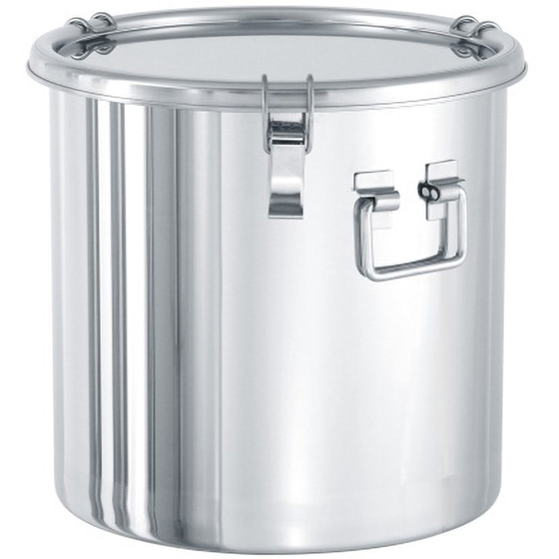 CTHF-21 ステンレス折りたたみ取っ手付密閉容器 クリップ式 CTHFシリーズ MONOVATE(旧:日東金属工業) 7L 寸法Φ210×H210mm