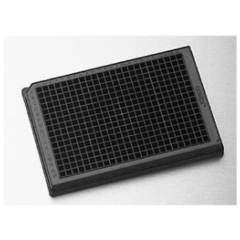 3658 384ウェルソリッドプレートポリプロピレン製 黒 丸底 無処理 非滅菌 フタなし 1ケース(4パック×25個) コーニング 【通販モノタロウ】