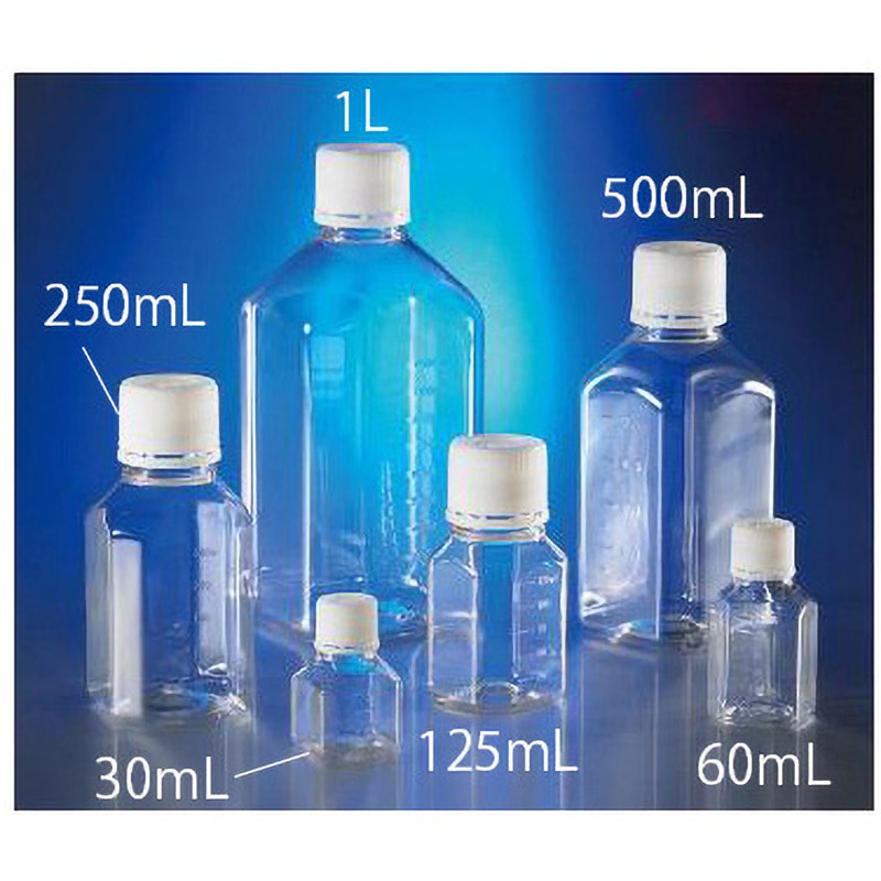 ビオラモポリカーボネイト角型ボトル　250mL（ケース販売）　24本入 ビオラモ（アズワン） aso 2-4130-52 医療・研究用機器 アズワン ビオラモポリカーボネイト角型ボトル（ケース販売） 150ｍｌ