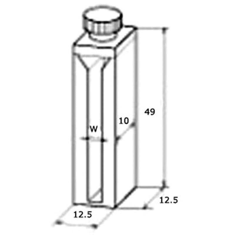 6210-13253 PTFE栓付 特殊ミクロセル 石英 6210シリーズ ジーエルサイエンス 1.0mL
