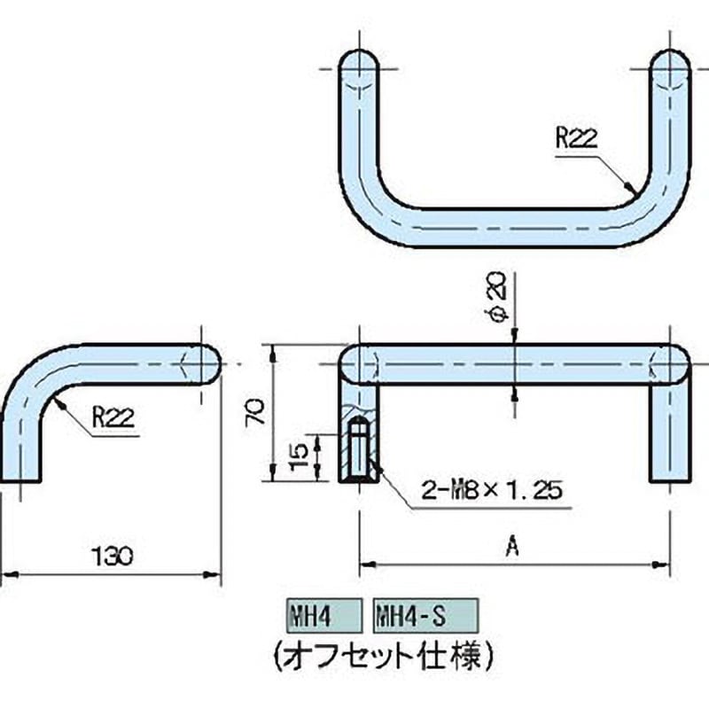 MH4-350 MH4 マシナリーハンドル 1個 イマオコーポレーション 【通販