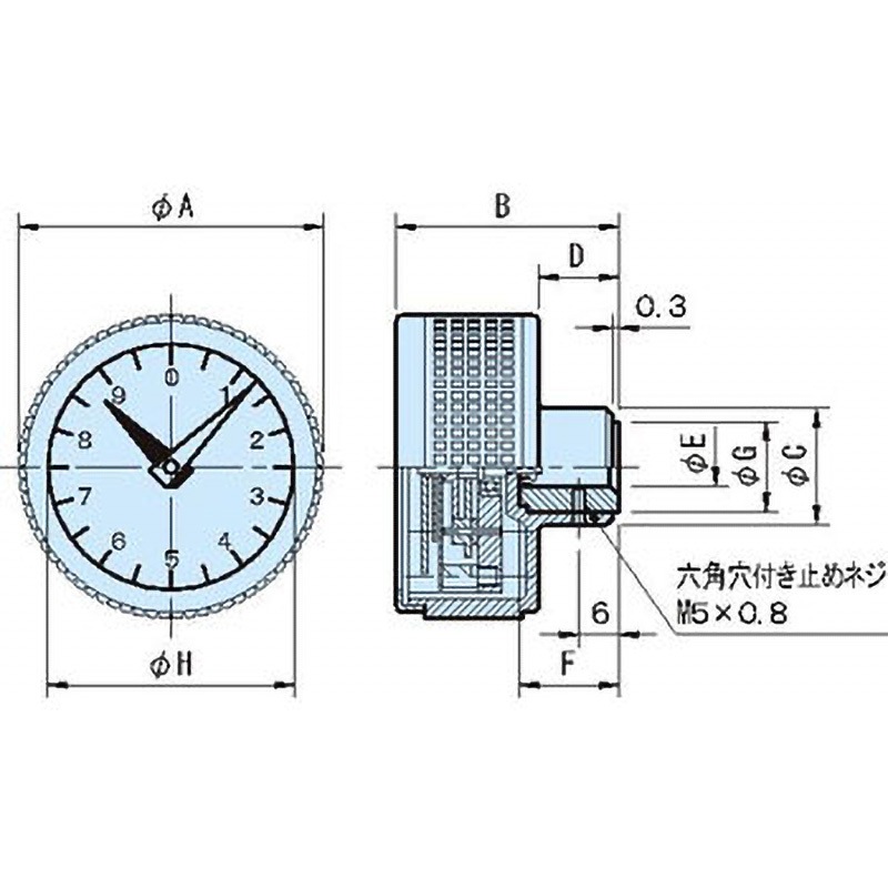 DGK50L-1/20 DGK ダイアルグリルノブ 1個 イマオコーポレーション 【通販モノタロウ】