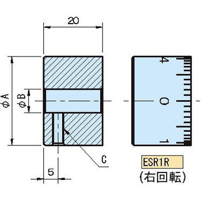 ESR1R60 ESR1 スケールリング 1個 イマオコーポレーション 【通販モノタロウ】