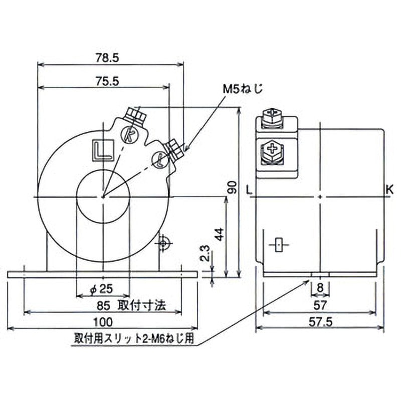 CW-15L 200/5A 計器用低圧変流器 CWシリーズ 1個 三菱電機 【通販