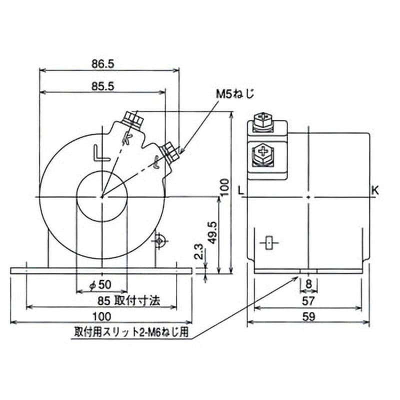 CW-5L 500/5A 計器用低圧変流器 CWシリーズ 1個 三菱電機 【通販サイト