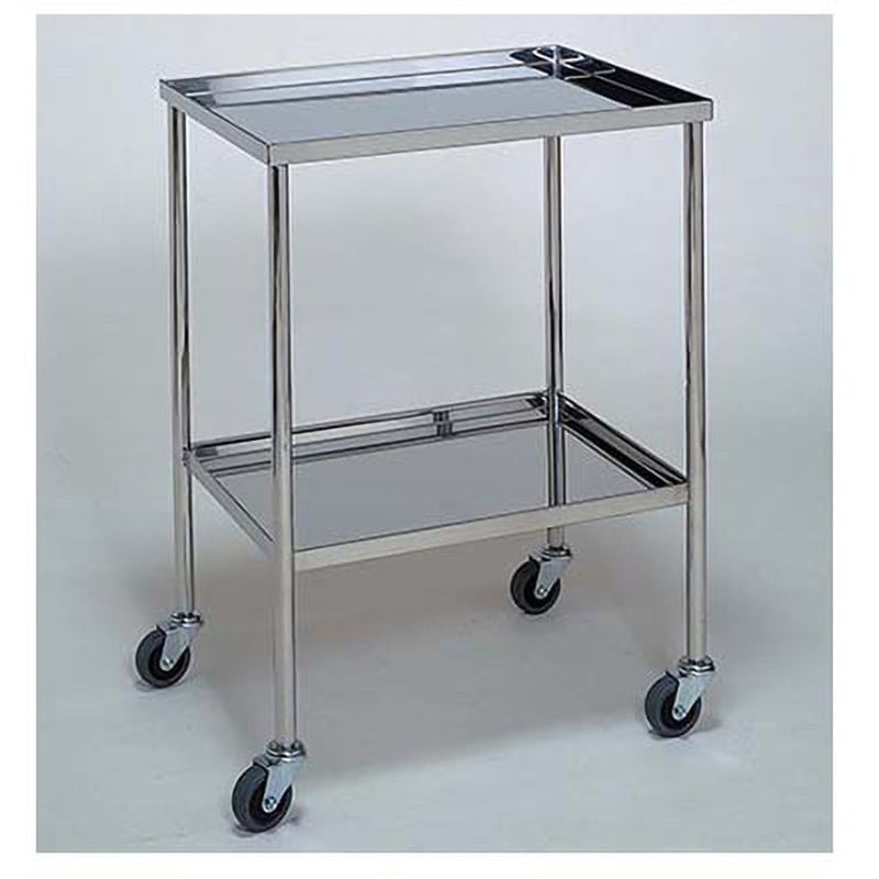 ステンレスワゴンMA-621 ステンレスワゴン機械卓子 静音使用立上 柏ステンレス工業 2段