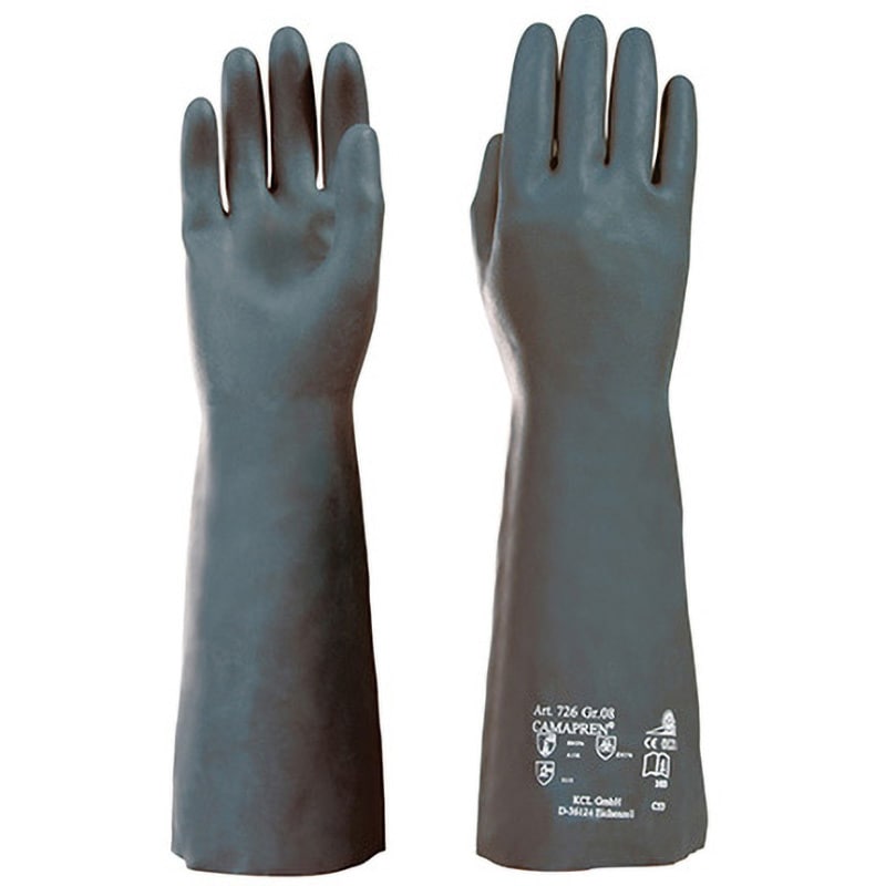 726-10 耐酸・アルカリ手袋 カマプレン 726シリーズ ハネウェル サイズXL 1ケース(100双)