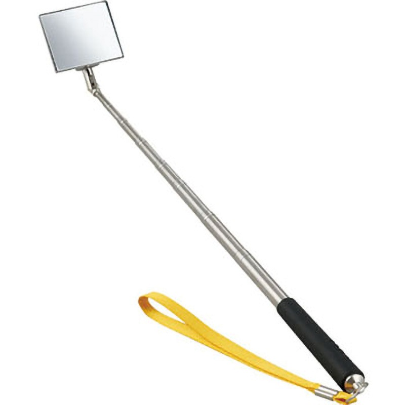 KMB-2056 伸縮式点検用ミラー ストラップ付き 日本緑十字社 ミラー寸法45×55mm  KMB-2056