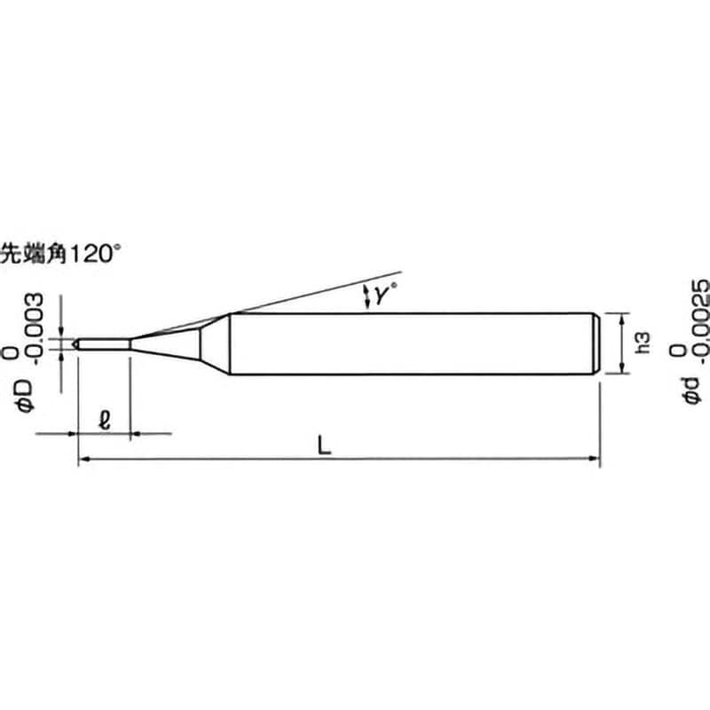 NSMD 0.01 超硬マイクロドリル 日進工具(NS) 刃径0.01mmシャンク径4mm全長40mm - 【通販モノタロウ】