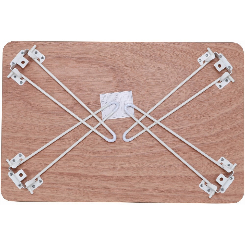 10495 突板折り畳みローテーブル ライン 不二貿易 高さ315mm幅