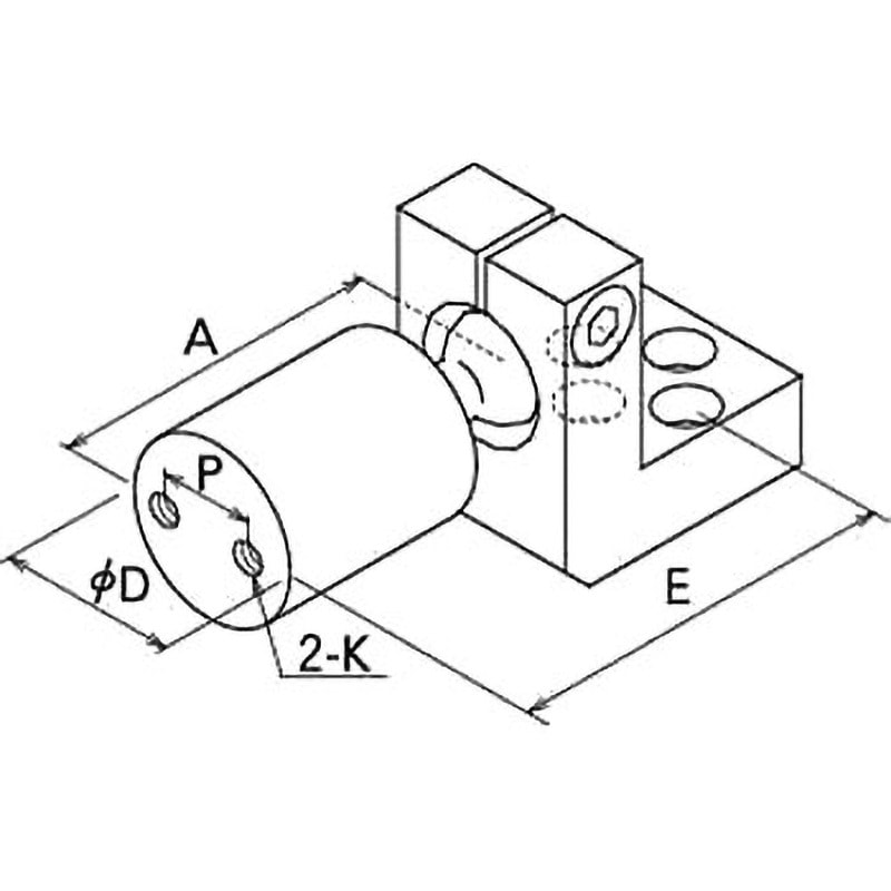 BC19-007861W ボールブラケット(平面ネジ穴加工) 1個 三好キカイ(旧:三好パイジョン) 【通販モノタロウ】
