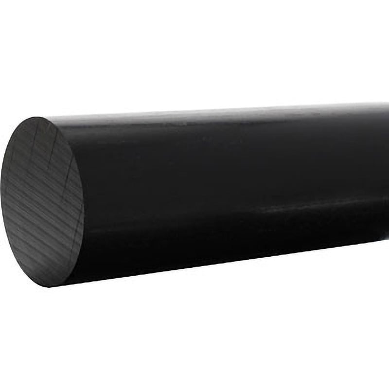 プラスチック POM 丸棒（黒） 直径 100mm 580 mm-