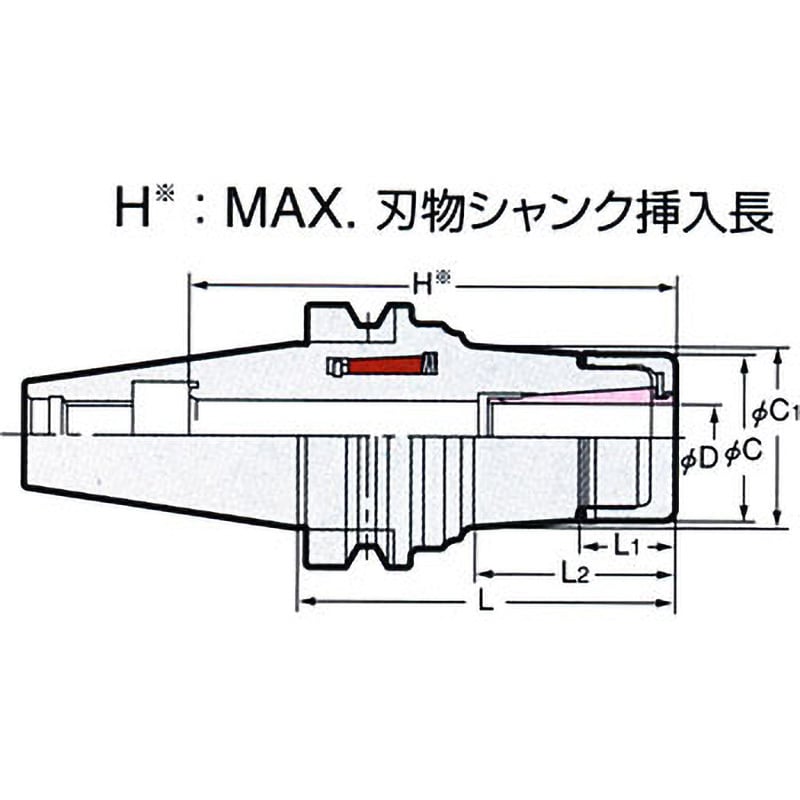 NBT40-MDSK6-90 2LOCKメジャードリームホルダ 1個 日研工作所 【通販モノタロウ】