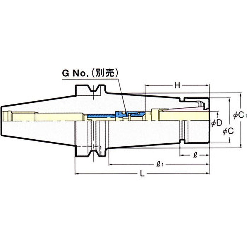 NBT40-SKT10C-150P 2LOCK高速回転用スリムチャック(テーパ型) 1個 日研 