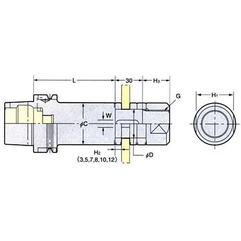HSK63A-SCA25.4-90 HSKサイドカッタアーバ(インチ) 1個 日研工作 HSK63A-SCA25.4-90 HSKサイドカッタアーバ(インチ) 1個 日研工作