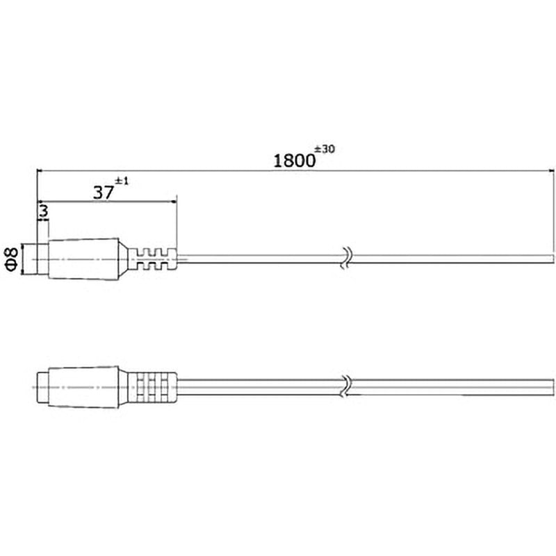 MC-2376 DCアダプターケーブル マル信無線電機 丸型 ストレート メス
