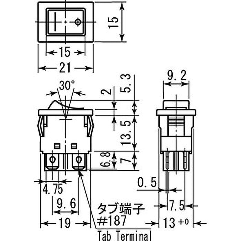 DS-850S-F2-ON-K 波動スイッチ DS-850シリーズ 1個 ミヤマ電器 【通販