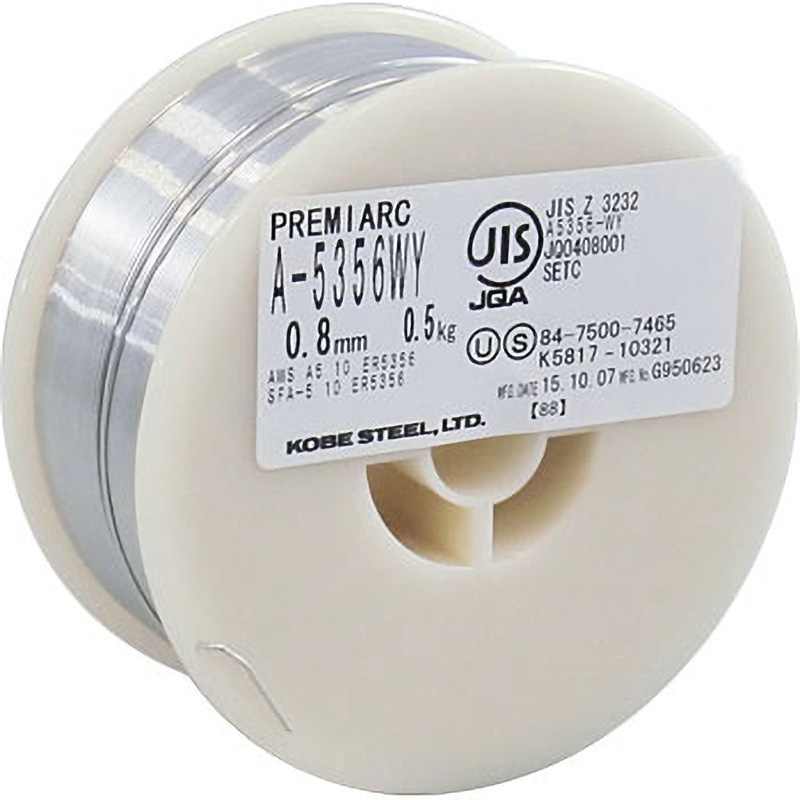 A-5356WY アルミニウム用ソリッドワイヤ 1箱(0.5kg×5巻) 神戸製鋼