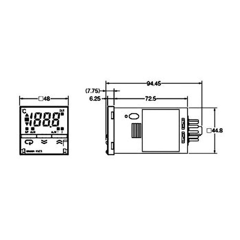 E5CS-RPU-W AC100-240 サーマックS 電子温度調節器(プラグインタイプ) E5CS オムロン(omron) リレー接点 -  【通販モノタロウ】