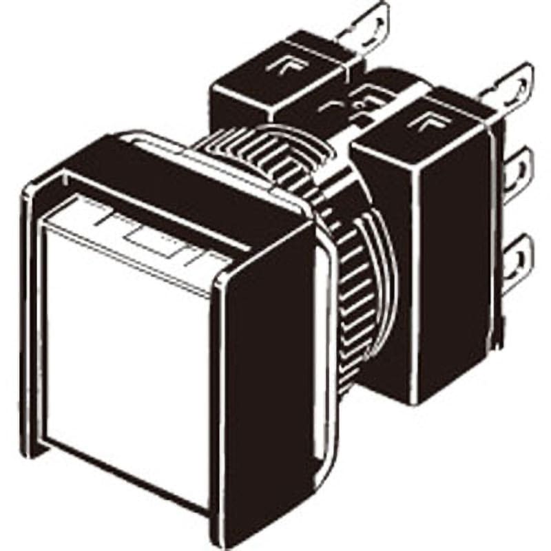 A165L-ARA-T1-1 押ボタンスイッチ(正方形)(LED減圧照光機能内蔵)(丸胴