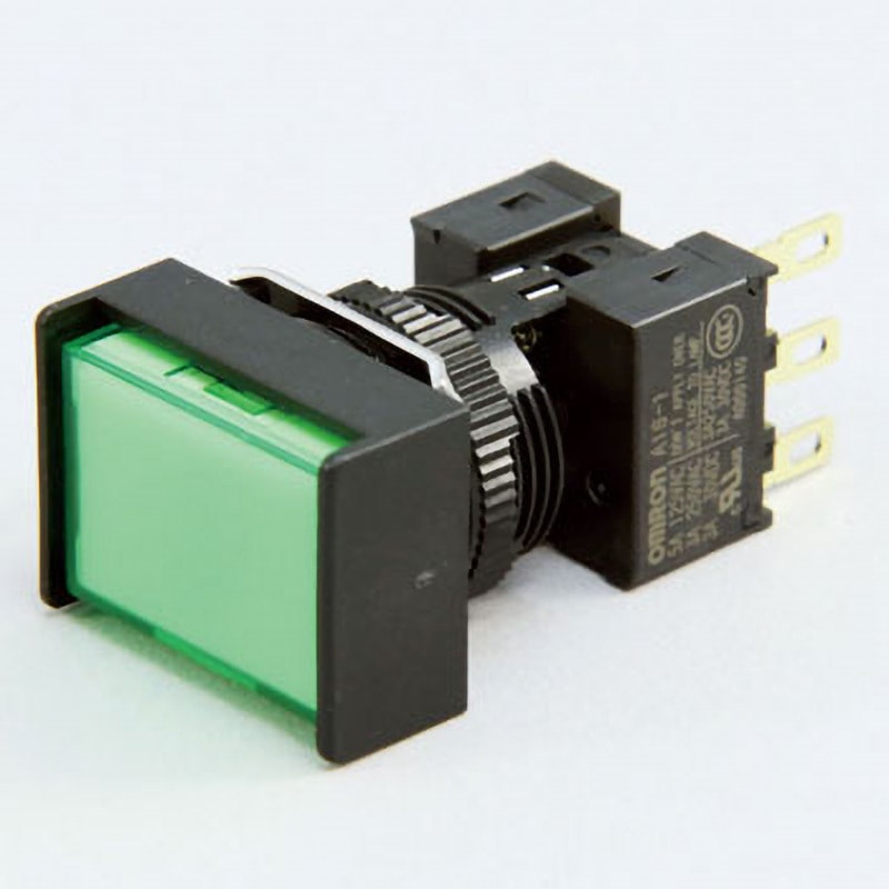 A165L-JGA-24D-1 押ボタンスイッチ(長方形)(LED)(丸胴形Φ16) A16
