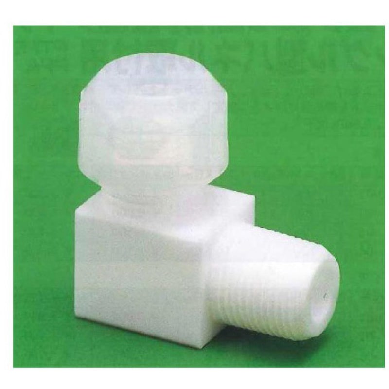 00U-066-04N USL-PTFE ハーフオス継手 アングル型 00U-066シリーズ ユニバーサル 適合チューブ外径12Φ用 1個