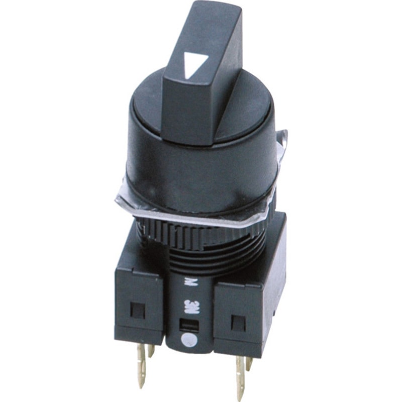 A165W-T2MY-24D-1 ツマミ形セレクタスイッチ(丸形)(丸胴形Φ16) A165W