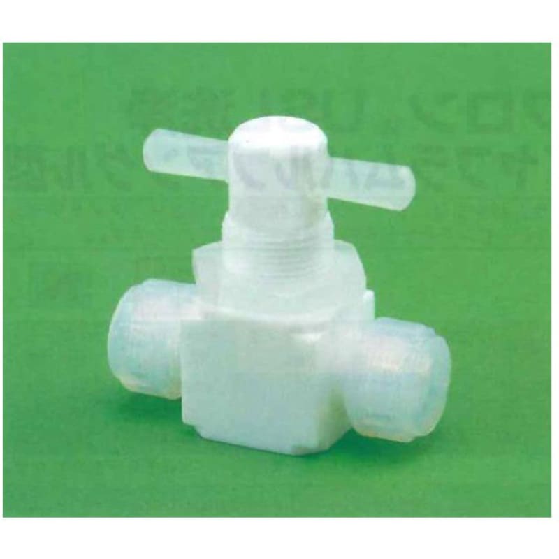 00U-186-01N USL-PTFE メス2方コック 圧入型パネル用 00Uシリーズ ユニバーサル 寸法9.53Φ×6.35Φ×200mm  00U-186-01N