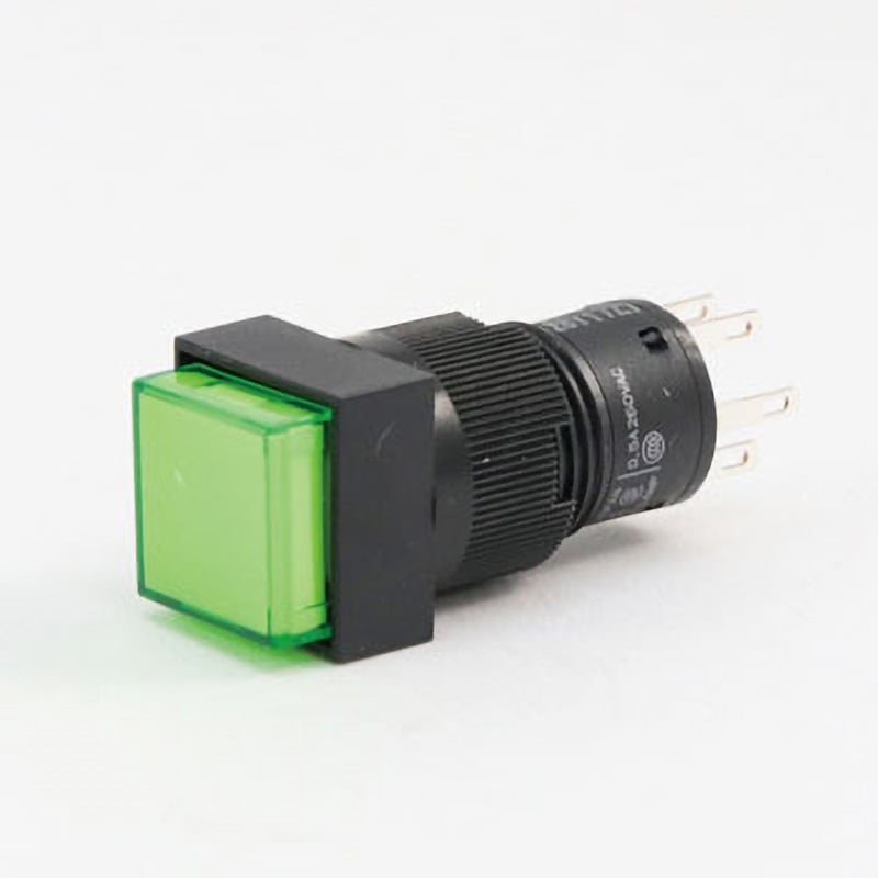 押ボタンスイッチ(正方形)(LED)(丸胴形Φ12) A3C omron(オムロン) 押し