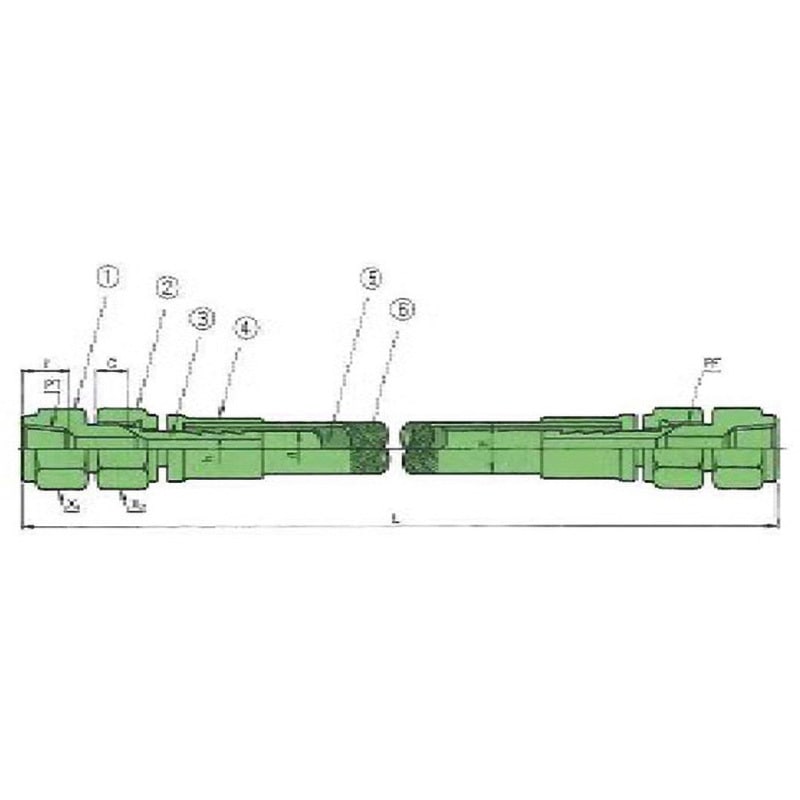 00I-111-01 USL中圧用ホース PFAストレートチューブ 00Iシリーズ ユニバーサル 種別6A×1m   00I-111-01