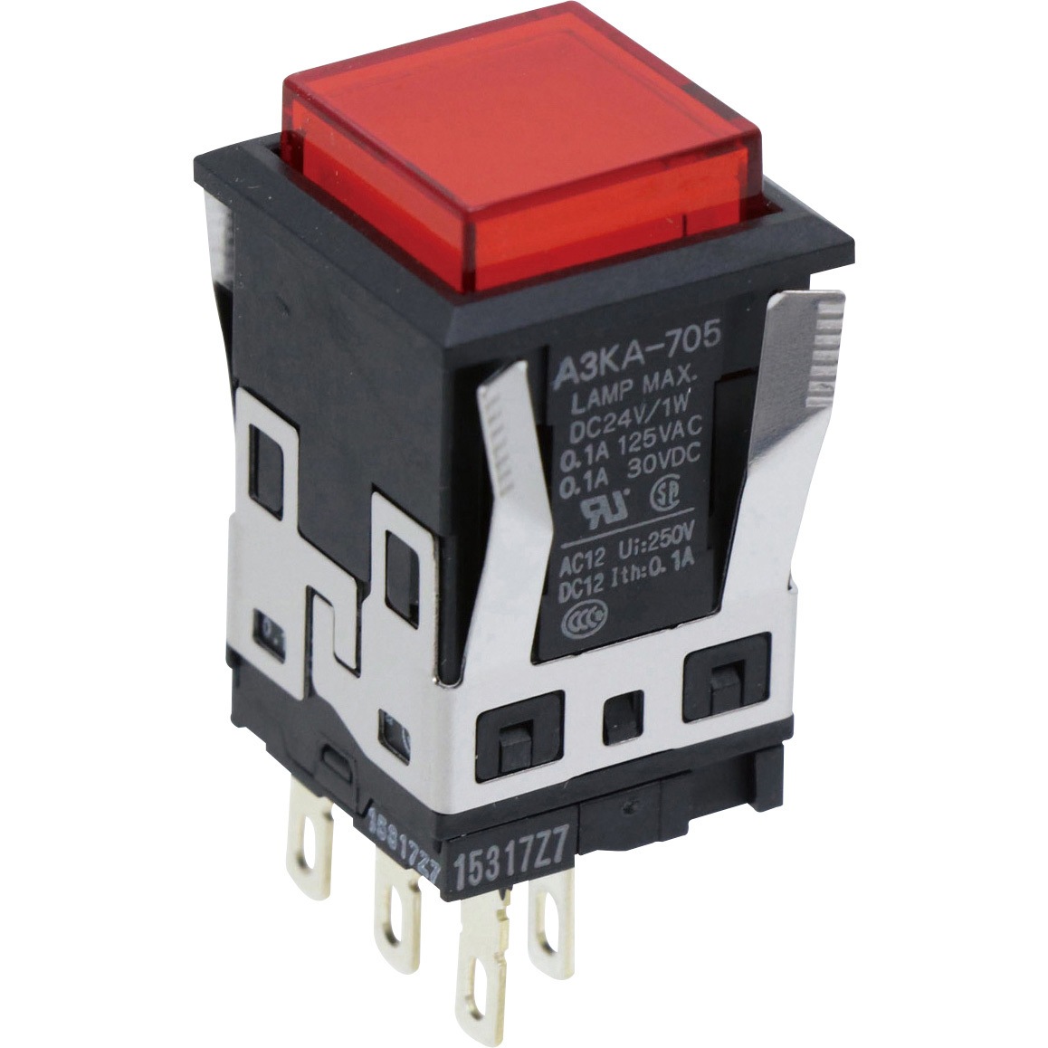 A3KA-90E1-24ER 照光押ボタンスイッチ(正方形)(角胴形) A3K A3KA-90E1-24ER 照光押ボタンスイッチ(正方形)(角胴形) A3K
