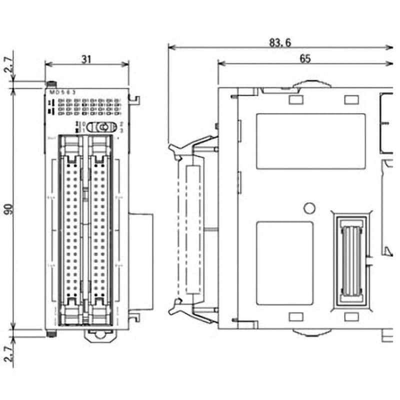 CJ1W-MD263 プログラマブルコントローラ CJ1/CJ1M 入出力ユニット 1個 オムロン(omron) 【通販サイトMonotaRO】