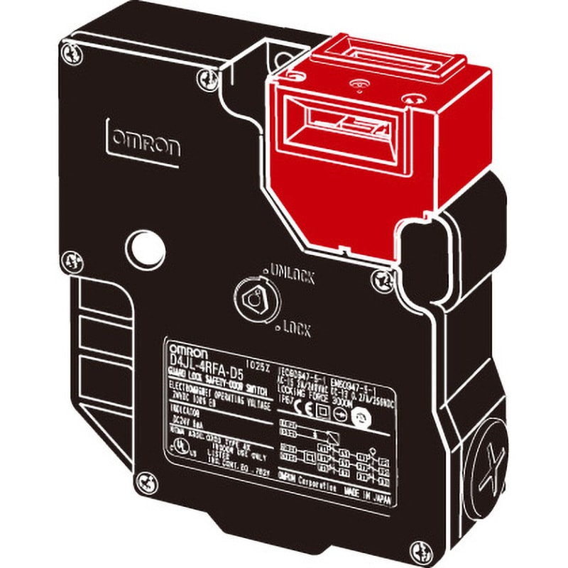 D4JL-2RFA-C5 電磁ロック・セーフティドアスイッチ D4JL 1個 オムロン(omron) 【通販モノタロウ】