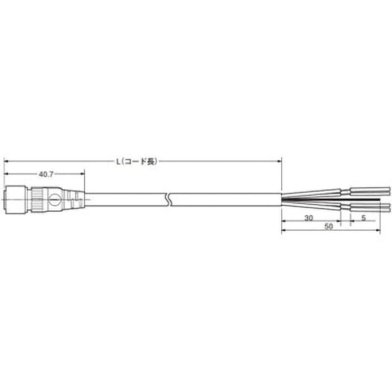 DCA1-5CN05F1 耐環境用(細線用 M12、マイクロコネクタタイプ)シールド