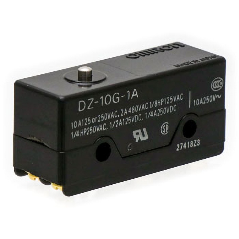 DZ-10G-1A 双極双投基本スイッチ DZ omron(オムロン) 定格電流10