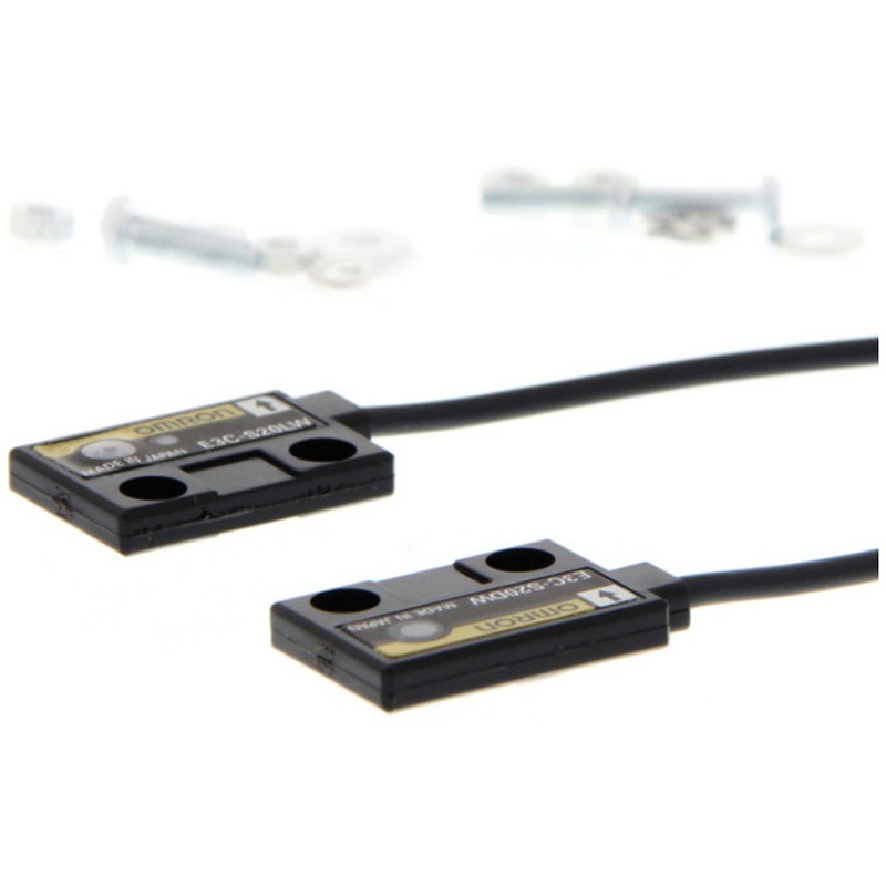 E3C-S20W 2M 小型ヘッドアンプ分離光電センサ(センサ部) E3C omron(オムロン) 透過型 スリムタイプ 不透明体 検出距離200mm  E3C-S20W 2M