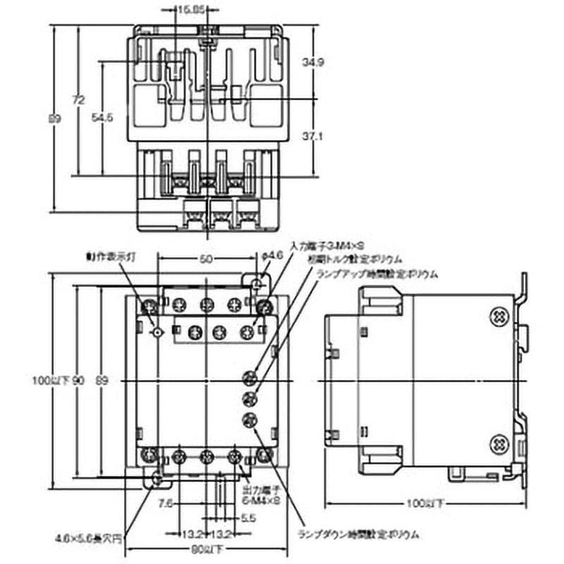 G3J-T205BL DC12-24 三相モータ用ソリッドステート・コンタクタ(ソフト