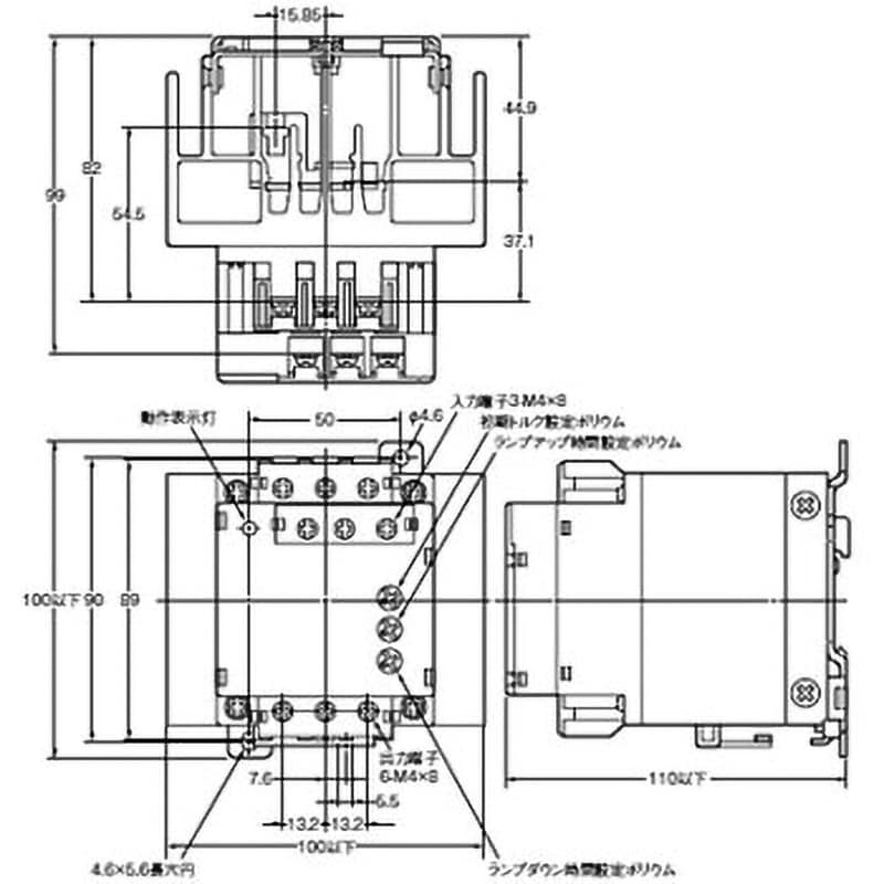 三相モータ用ソリッドステート・コンタクタ(ソフトスタート/ストップタイプ) G3J-T