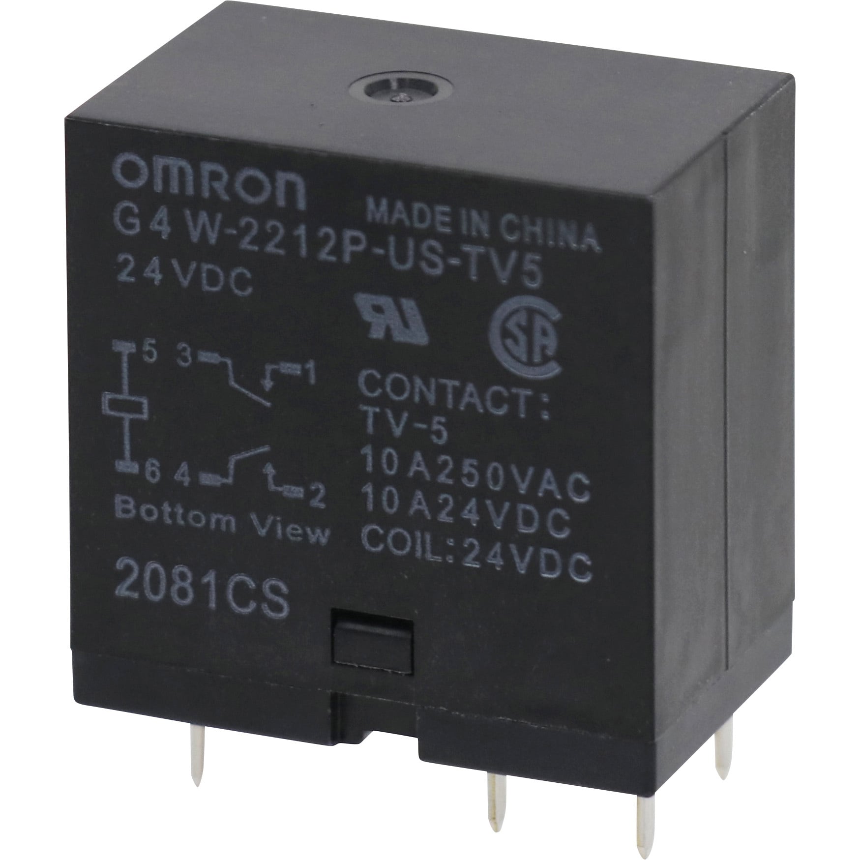 G4W-2212P-US-TV5 DC24 パワーリレー G4W オムロン(omron) 2a コイル抵抗720±15%(コイル温度+23℃にて)Ω  極数2 1個 G4W-2212P-US-TV5 DC24 - 【通販モノタロウ】