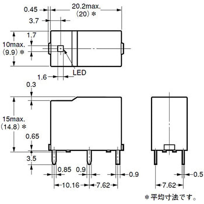 G6B-1177P-ND-US DC24 パワーリレー G6B オムロン(omron) 1a コイル抵抗2880Ω 1極 1個 G6B-1177P-ND -US DC24 - 【通販モノタロウ】