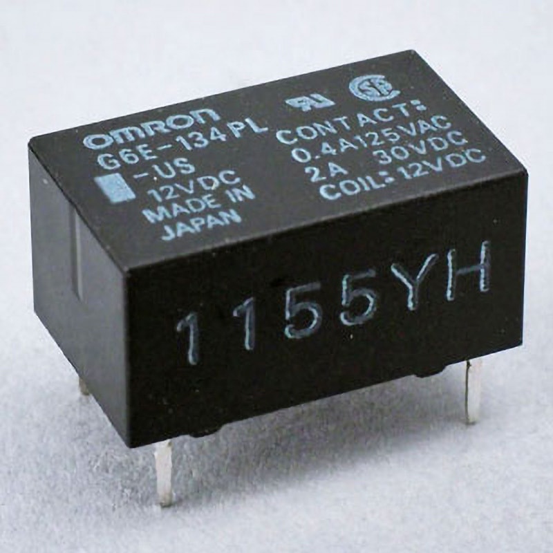 G6E-134PL-US DC12 マイクロリレー (小型・高感度1極信号切換用リレー