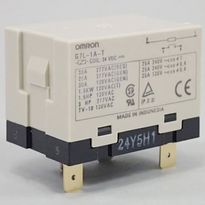 G7L-1A-T DC24 パワーリレー G7L オムロン(omron) 接点最大許容電流30A DC24V 1極 1個 - 【通販モノタロウ】