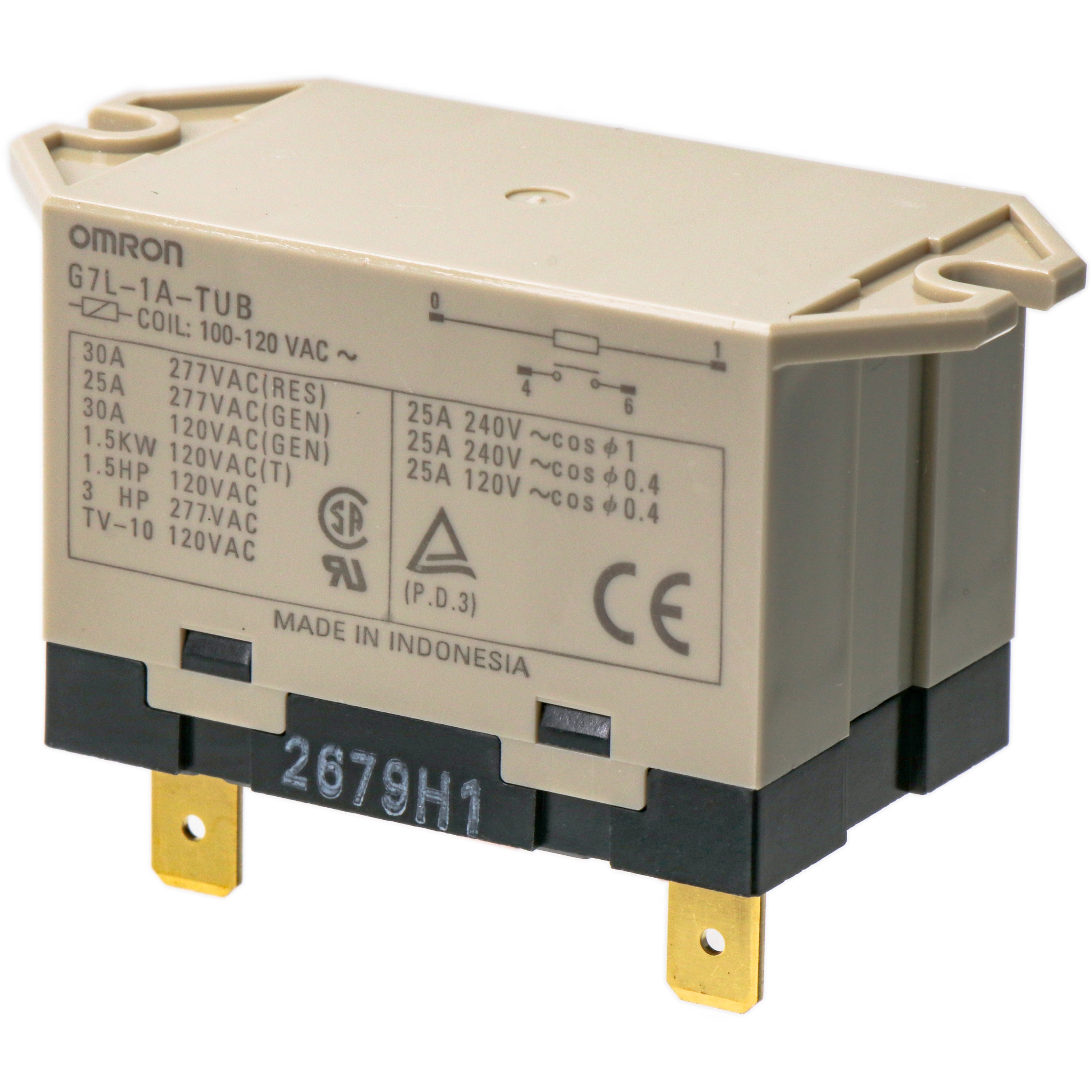 omron パワー・ソリッドステート・リレー 出力適用負荷30A/AC200-400V ゼロクロス機能有り (G3PA-430B-VD DC