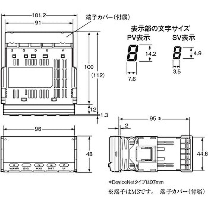 回転パルスメータ K3HB-R NPN/電圧パルス パネル取付