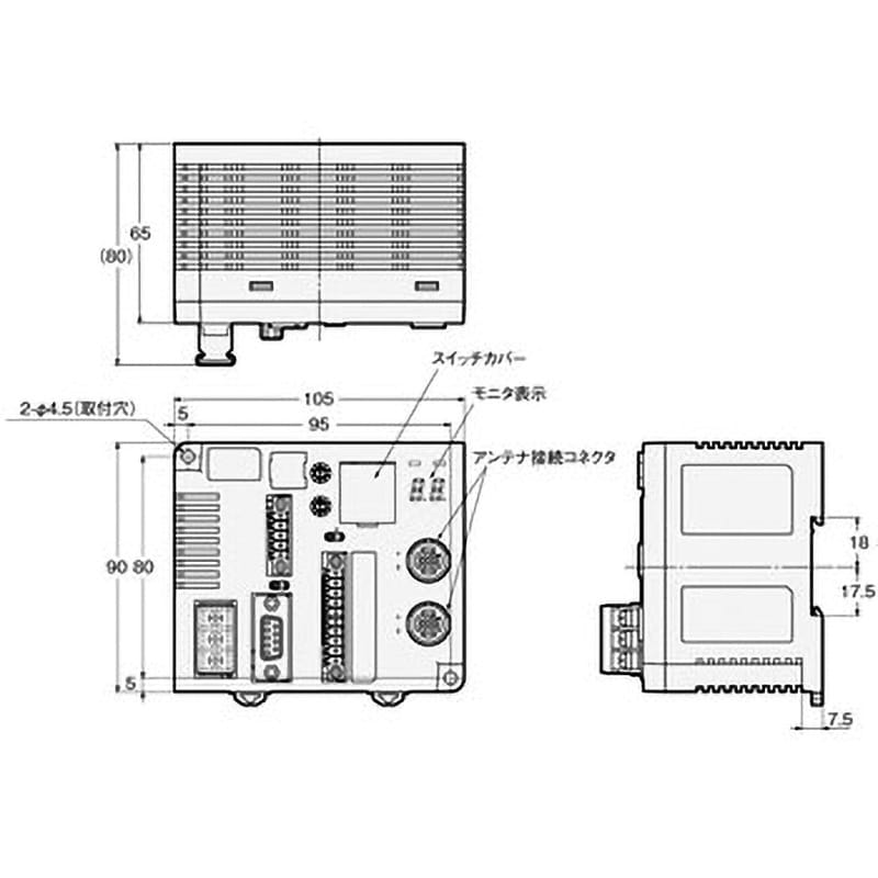 V680-CA5D02-V2 RFIDシステム IDコントローラ V680シリーズ 1個 オムロン(omron) 【通販モノタロウ】