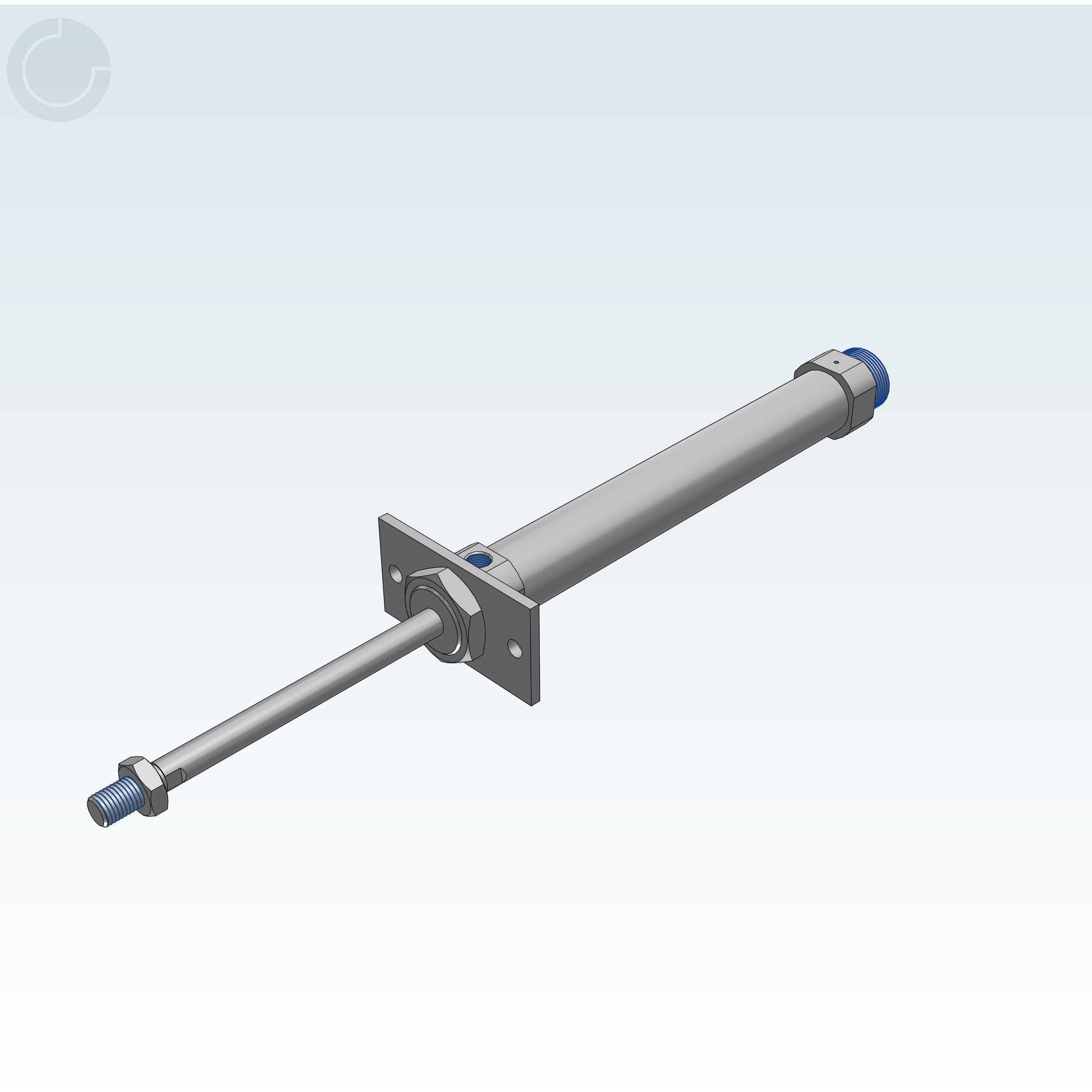 CDM2F20-25TZ1-Q-A90V エアシリンダ/標準形：単動・押出し、引込み CM2